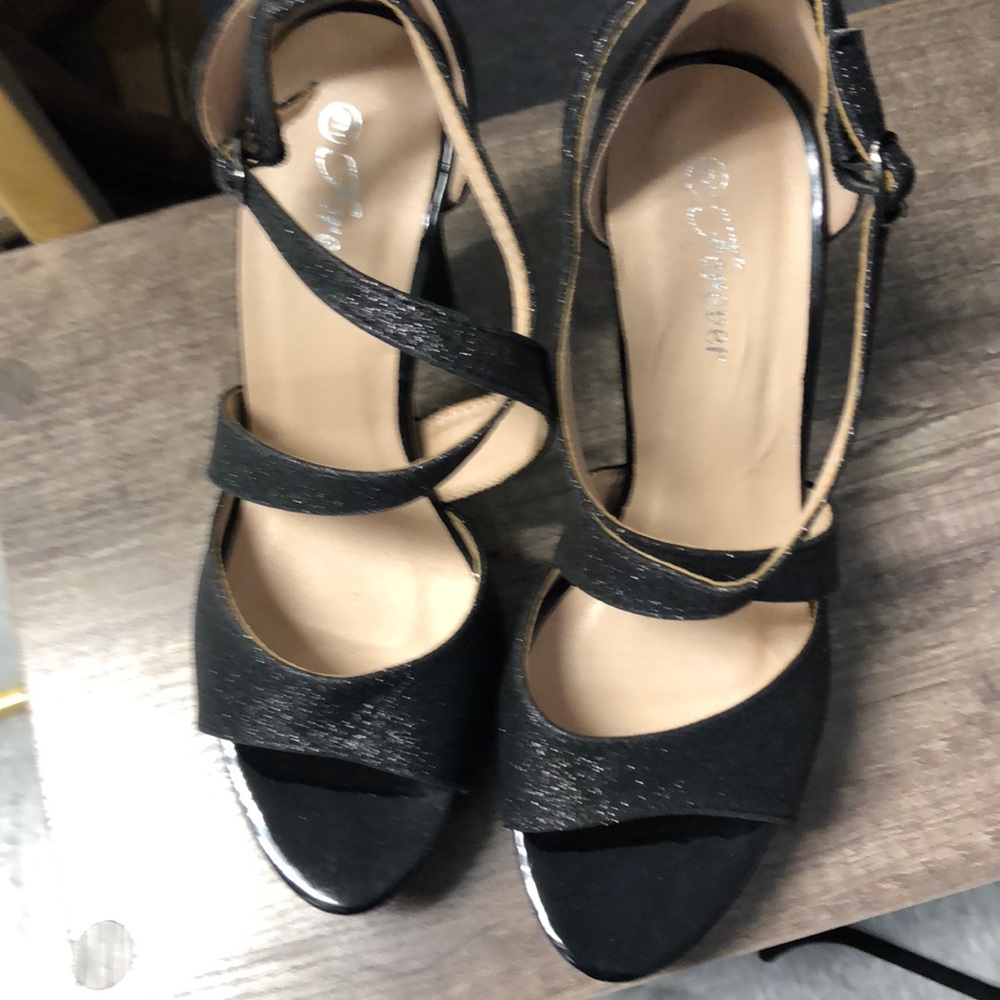 Sparkle strapie Heeled pump